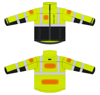 VEA-451 High Visibility Jacket - Logo Positions